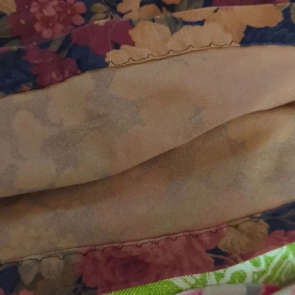 Vintage handmade velour